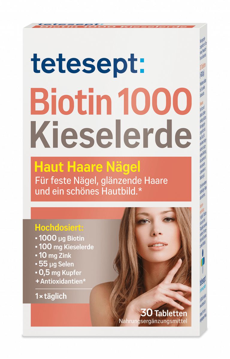 TETESEPT Biotin 1000 Kieselerde Filmtabletten