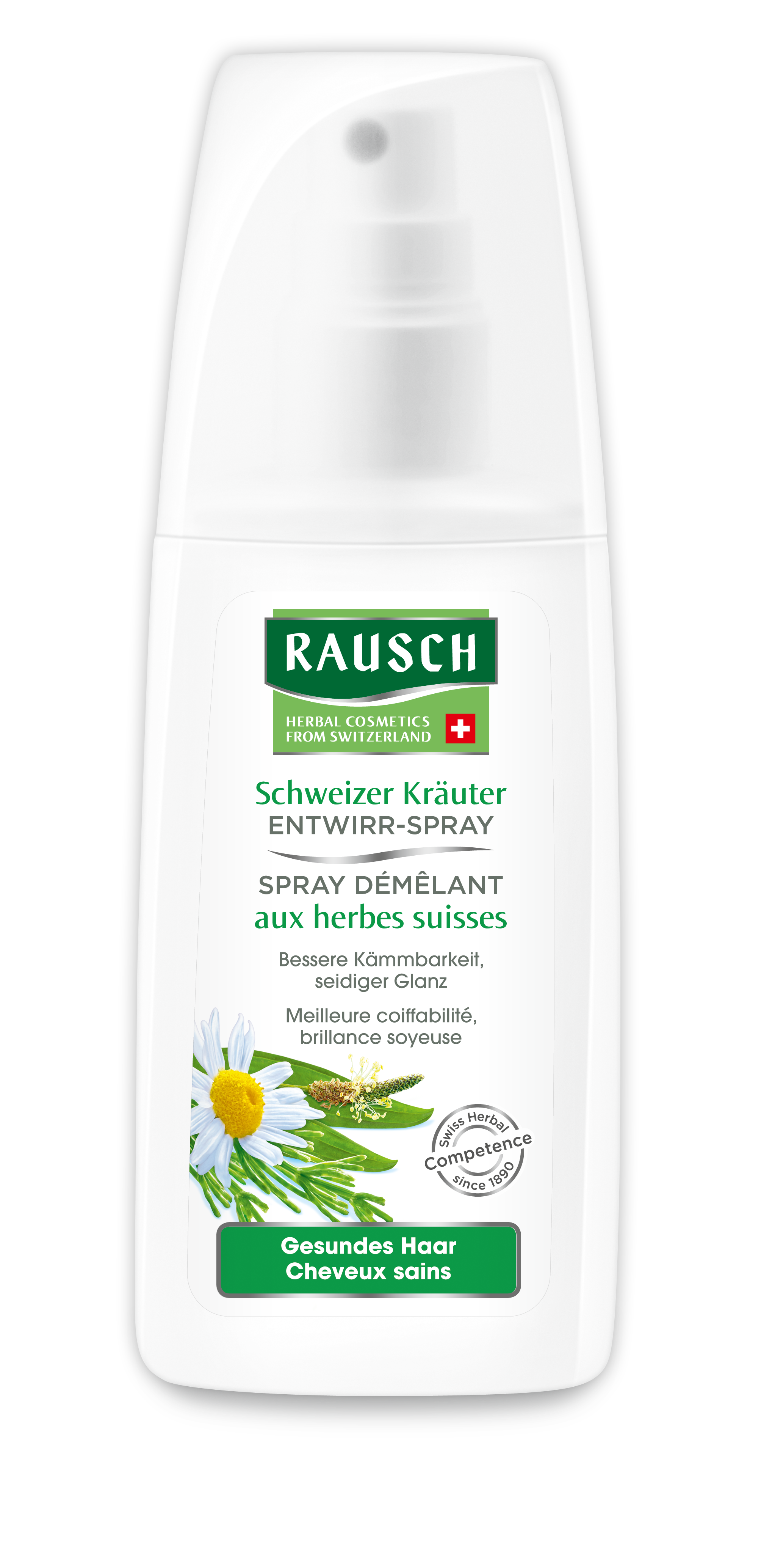 Spray démêlant aux herbes suisses